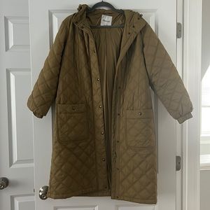 Madewell Austwell Quilted Coat, size xs, excellent condition